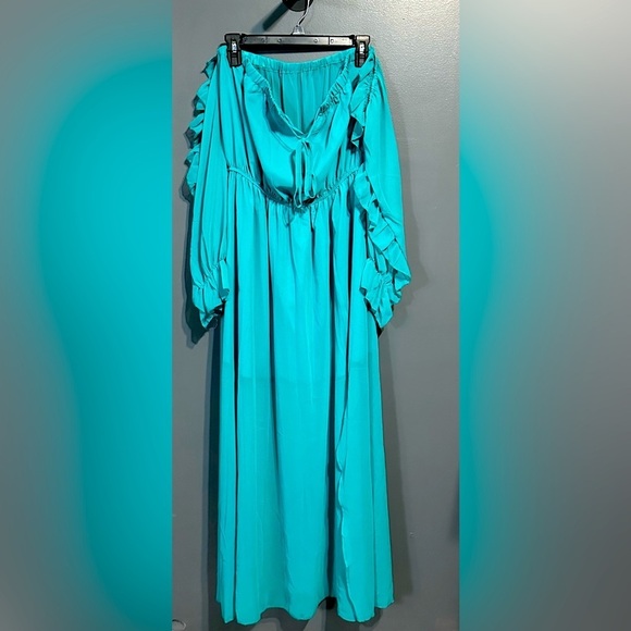 Cupshe Leanna Ruching Off Shoulder A Shape Dress - Picture 2 of 2